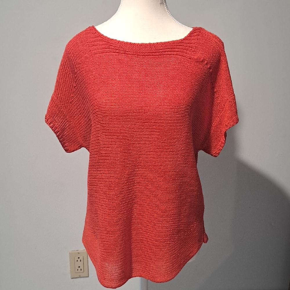 Cupio Red Sweater‎ Top. Size Large.